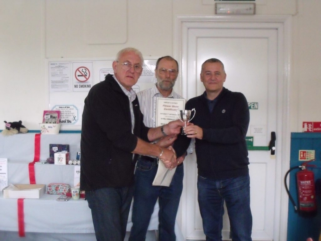 John Burton receiving the Cyril Crossley Cup